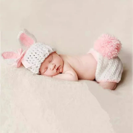 0-3M Newborn Baby Photography Clothing Girls Shooting Clothes Rabbit Baby Photography Props Newborn Photography Accessories
