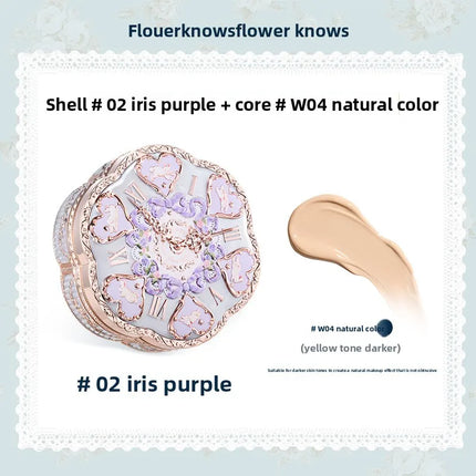Flower Know bunny Garden Air Cushion CC Cream Foundation Skin-Friendly Moisturizing Concealer Long-Lasting Face Makeup Base