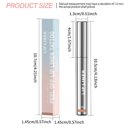 Peel Off Lip Liner Matte Lip Liner Peel Off Lipgloss Waterproof Velvet Lipline Red Brown Not Easy Fade Lipstick Cosmetic