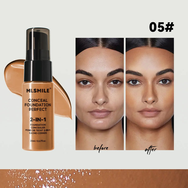 Matte Liquid Foundation Oil Control Pre-makeup Concealer Bb Cream Natural Long-lasting Face Base Foundation Professional Makeup