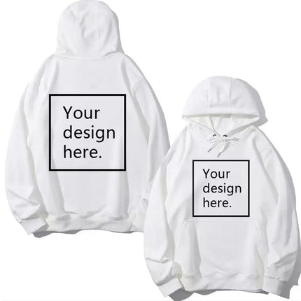 Design your own men's and women's universal trendy casual jacket with a hood and sweater made of 280g fabric. Personalized gift.