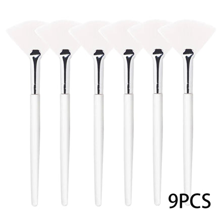 3/9/15 Pieces Facial Fan Mask Brushes Soft Mask Brush Applicator Esthetician Facial Mask Brushes For Women Girls Cosmetic Tools