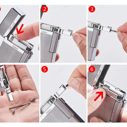New Creative Plasma Arc Lighter Luxury Double Flame Butane Lighter Jet Flame Windproof Cigarette Ignitor Smoking Accessories