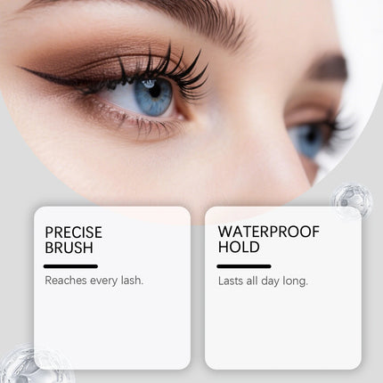 Black Curling Mascara Volumizing Long Curling Eyelash Waterproof Anti-Smudge Lengthening Fast Drying Eyelashes Cosmetic