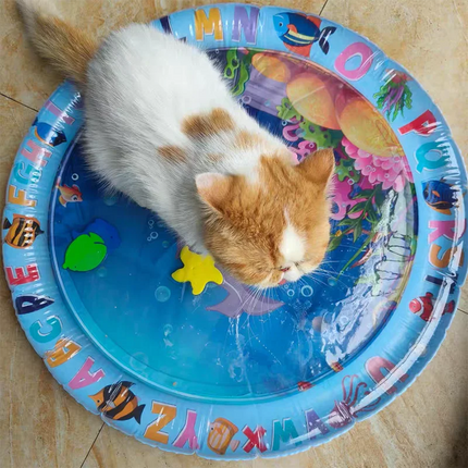 Summer Pet Inflatable Water-filled Mat Thickened And Durable Pet Breathable Water Mat To Cool Down Interactive Cat Pad Supplies