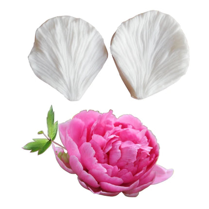 Large Peony Petal Veiner &Cutter Silicone Mold Fondant Mould Cake Decorating Tools Chocolate Gumpaste,Sugarcraft Mold CS286