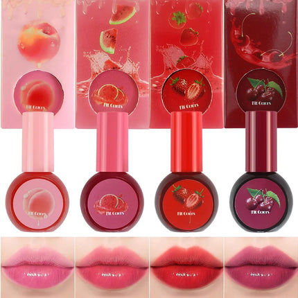 Cherry Juice Fruit Rouge Water 3in1 Cheek Color Eyeshadow Lip Tint Matte Long-lasting Rich Color Liquid Contouring Blush Liquid