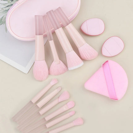 New Mini Makeup Brush Set 10PCS Eyeshadow Loose Powder Brush Travel Portable Soft Hair Makeup Tools Christmas gift