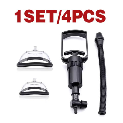 Manual Pussy Pump for Women Vacuum Suction Breast Nipple Massager Cup Sucking Vagina Clitoris Stimulator Enlarged Adult Sex Toys