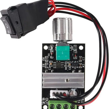 2 Pack 6V 12V 24V 28V 3A 80W 1203BB DC Motor Speed Controller PWM Speed Adjustable Reversible Motor Driver Switch Reversing