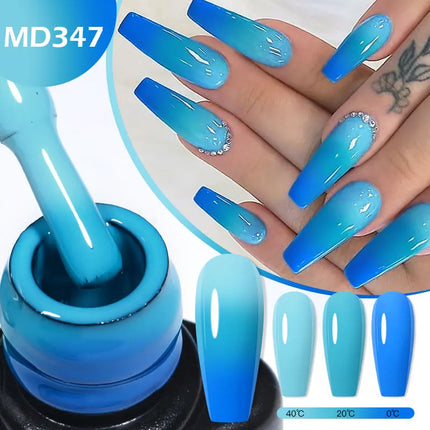 8ml Thermal Nail Gel Polish 3 Colors Changing Semi Permanent Soak Off UV/LED Nail Art Gel Varnish for Manicure Nail Supplies