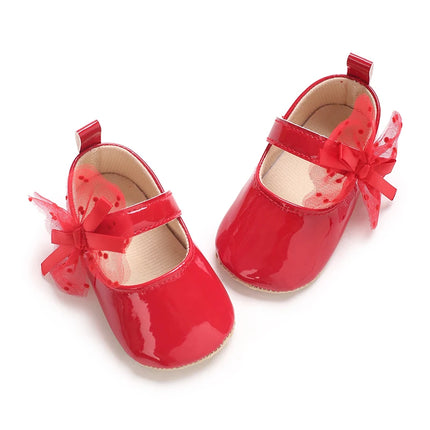 Baby Girls First Walkers 0-18 Months Red Princess Shoes Soft Sole Spring Autumn