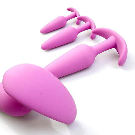 4 Sizes silicone anal plug Adult masturbation sexual wellness Stimulator Anal g-point massage anal massage dilatancy toys