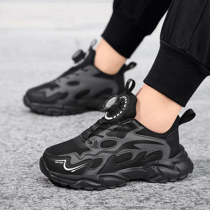 Children Sports Shoes Spring Breathe Mesh Thick Sole Light Anti Slip Children Daily Wear Casual Shoes Student Soft Running Shoes