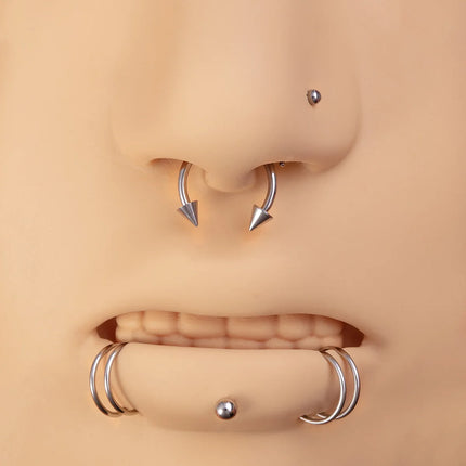 Body Jewelry Piercing Gun Pliers Needles Tool Kit Surgical Steel Nose Septum Lip Eyebrow Tongue Belly Nipple Piercing Earrings
