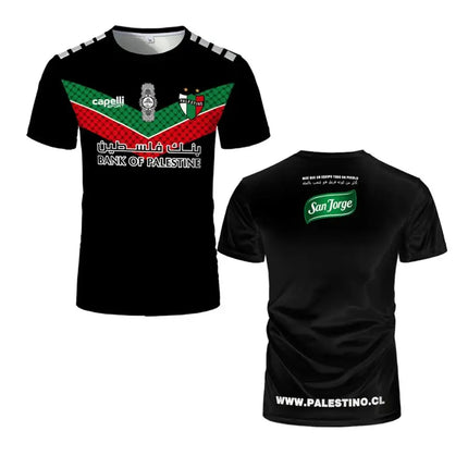New Palestinian Flag Jersey Summer Light Luxury Digital Breathable Printed Short-sleeved Men And Women Fashion Sports T-shirt