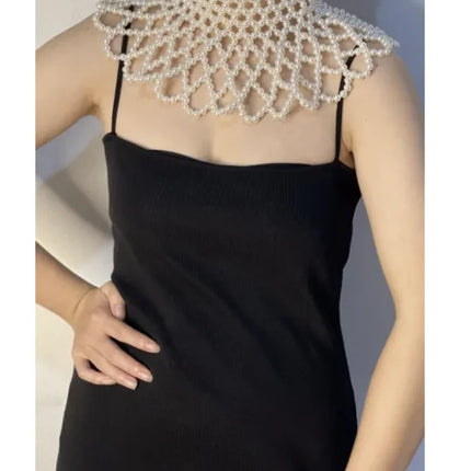Sexy Accessories Women Bikini Pearl Chest chain Body Chain Jewelry Totally Hand-made Bra Fringed For Beach Nightclub Waist Chain
