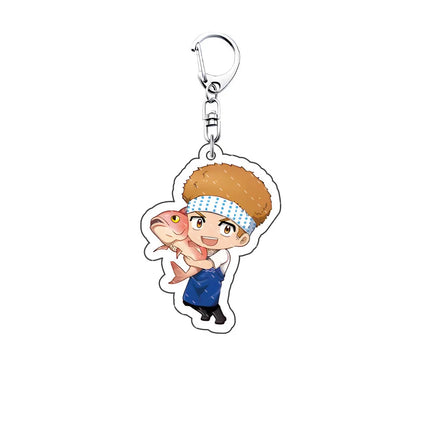 Anime WIND BREAKER 6cm acrylic Keychain key chain big stand brand Sakura-harusugita Keitaro  decoration key ring Gift