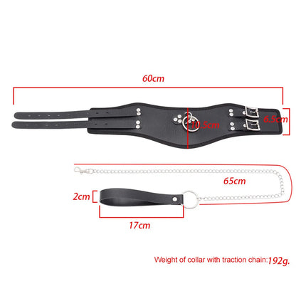 BDSM Adult Sex Collar Male Female Sexy Neck Cover Neck Cover Accessories Erotic Leather Neck Strap Fetish Slave Bondage Collar