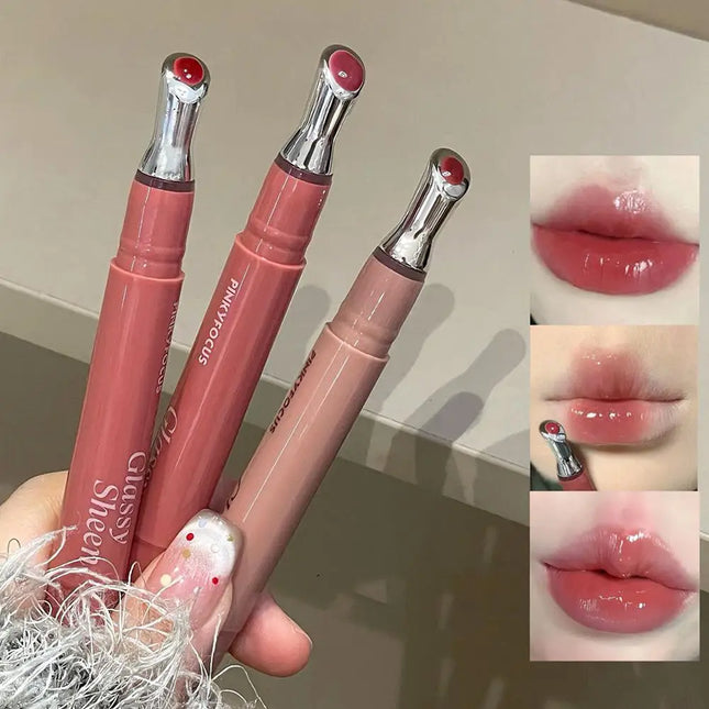 Mirror Watery Essence Lip Gloss Liquid Lipstick Jelly Lip Glaze Fading Lip Lines Water Light Jelly Makeup Moisturizing Lips Tint