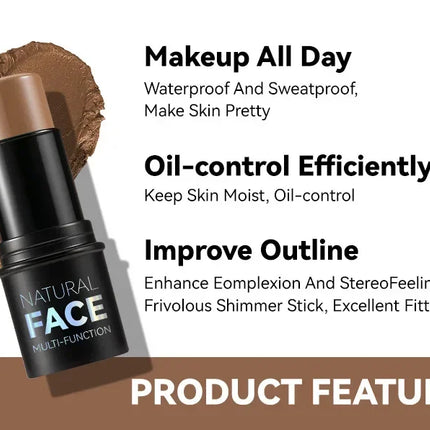 Makeup Face Contouring Bronzer Stick Multifunctional Highlighter Brightening Silkworm Blusher Rouge Cream Modify Concealer Pen