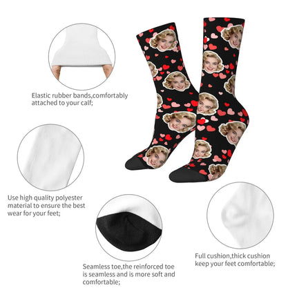 Custom avatar socks for men and women custom photo socks personalized picture socks photo socks personalized gifts