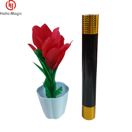 1Set Magic Wand Turns Into Four Flower Cane To Flowers Magic Tricks Stage Wand Magia Mentalism Illusion Gimmick Props Magician