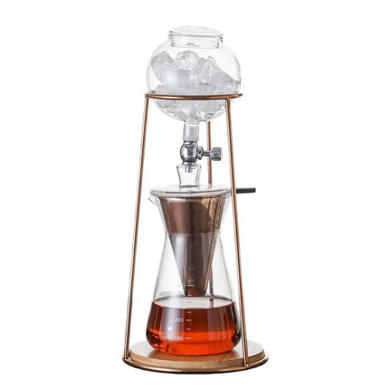 Ice-drip coffee pot teapot stand set ice-drip household drip-type hydraulic hand-pour cold brew tea dripping pot