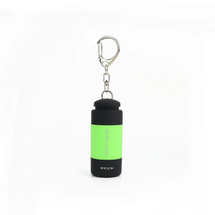 Micro LED Strong Light Pocket Keychain Flashlight USB Rechargeable Waterproof Outdoor Hiking Camping Mini Flashlight Pendant