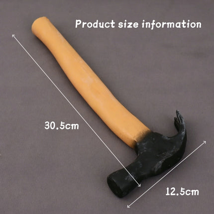 Magic Fake Hammer Prank Toy Set Realistic Rubber Claw Hammer Illusion Prop for Comedy Magic Show and Audience Participation
