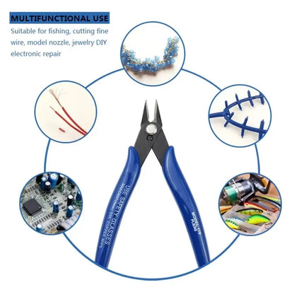 Diagonal Pliers Carbon Steel Pliers Electrical Wire Cable Cutters , Wire Snips for Electronics Soft Copper Jewelry