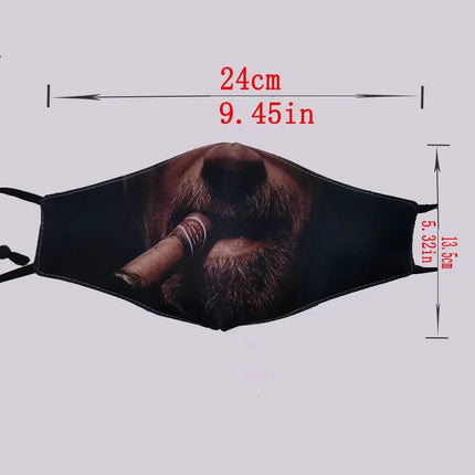 Personalized Social Funny 3D Facial Expression Masks Women Men Prom Party Ride Breathable Mouth Face Mask Creative Printed Masks