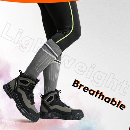 Man Safety Shoes Puncture-Proof Work Sneaker Waterproof Work Shoes Steel Toe Shoes Safety Boots Indestructible Shoes Lightweight
