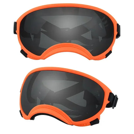 ATUBAN Dog Goggles Anti UV Strong Impact Resistance Adjustable Elastic Puppy Large Breed Dog Goggles Breathable Pet Sunglasses