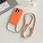 orange / For iPhone 16 Pro Max / Case & Strap|silicone