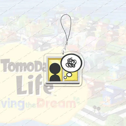 Acrylic Hot Video Game Tomodachi Life Small Pendant Phone Chain Window Mobile Phone Charms Fans Gamers Gifts