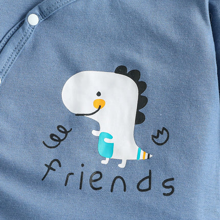 Baby  Boys/ Girls Cartoon Long Sleeve Rompers Cotton Unisex All Seasons Cute Bodysuits Infant Outfit Soft Comfort For Newborn