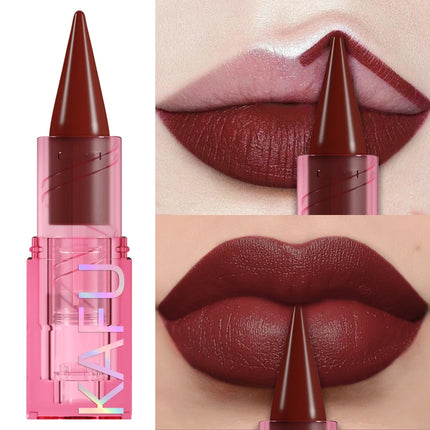 15-Colors Sexy Red Pink  Lipstick Pen Matte Contour Tint Lip Stick Long Lasting Lip Liner Pen Korean Makeup Gifts Lip Glaze