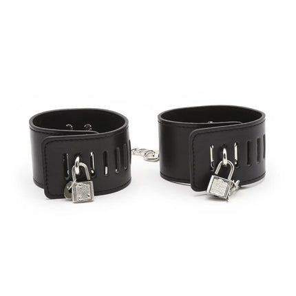 Exotic Lingerie Accessories of Adjustable PU Leather Handcuff Ankle Cuff for Couples Bdsm Bondage Restraint Sex Bondage Sex Toys