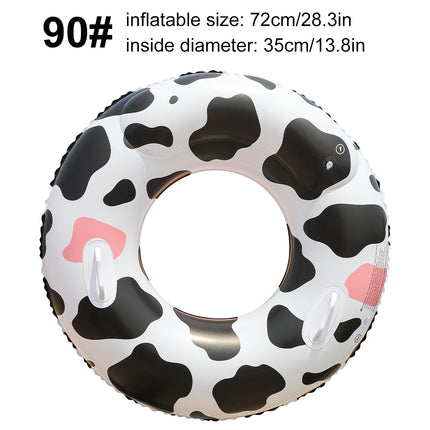 1PC Vibrant Color Thickened Inflatable Swim Ring, Adult Underarm Swimming Ring for Summer