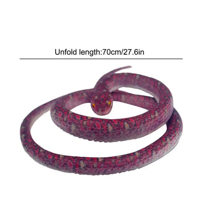 70cm Fake Snake Decoration Prank Toys Realistic Rubber Snakes Keep Birds Away Toys That Look Real Halloween Party Favors