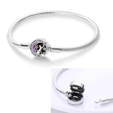 925 Sterling Silver Bracelets 17-20CM Original Leaf Clover Butterfly Heart Bracelet Fit DIY Charms Beads Fashion Women Jewelry