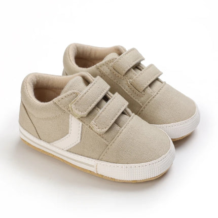Newborn Baby Boys Girls Classic Sports Sneakers Canvas First Walkers Soft Sole Anti-Slip Comfortable Infant Toddler Shoes