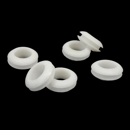 25pc ID 8/10/12mm Wire Cable Protect Rubber O Ring Oil Sealing Grommet Gasket Hole Shim Washer Black White Two-sided Double Face