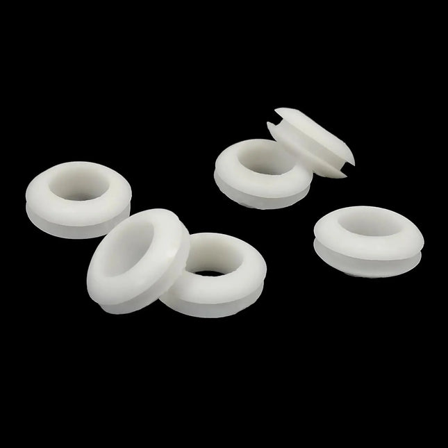 25pc ID 8/10/12mm Wire Cable Protect Rubber O Ring Oil Sealing Grommet Gasket Hole Shim Washer Black White Two-sided Double Face
