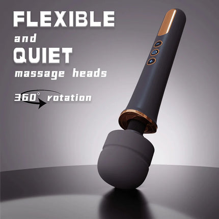 Huge Magic Handheld Massager Wand Clitoris Stimulation for Women Big Size AV Stick 10 Speed Vibrator Foreplay Adult Toy