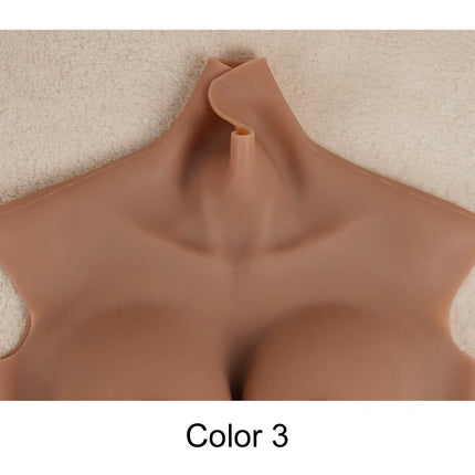 Dokier No-oil Silicone Breast Forms Fake Boobs Plate Enhancer Tits Male to Shemale Transgender Drag Queen Crossdressing Cosplay
