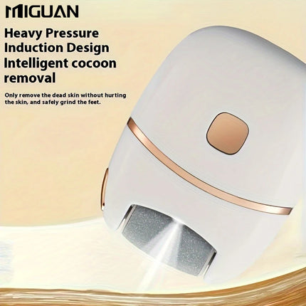 White foot grinding machine, USB charging, easy to carry and use, remove dead skin and calluses from feet
