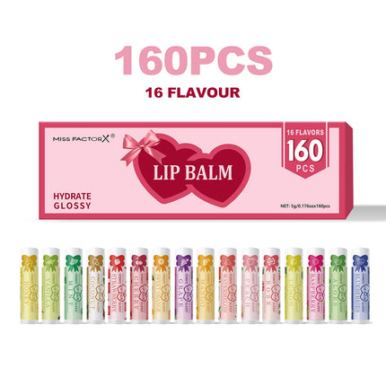 160 piece fruit jelly long-lasting moisturizing lipstick set for long-term travel care
