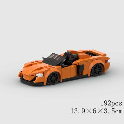 MOC Speed Sports Super Race Car Model Building Blocks DIY Bricks City Technical Rally Great Racing Vehicle Christmas Gift Toy